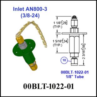 Fill port AN800-3 B.H. fill x 1/8 tube