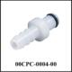 CPC 180 Straight Male Fitting, 1/8" Barb, for 8/32 (1/4")