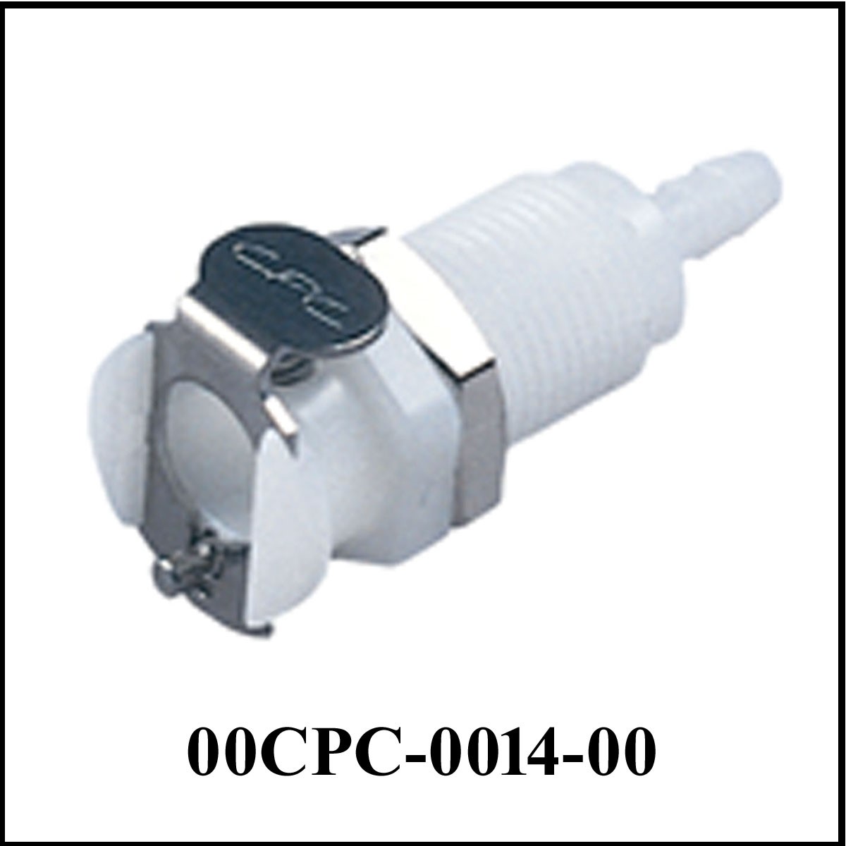 HFCD10812 High-Flow Quick-Disconnect Colder M 1/2” NPT Valved PP Body CPC