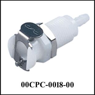 Fitting Bulkhead CPC Plastic w/Check Valve