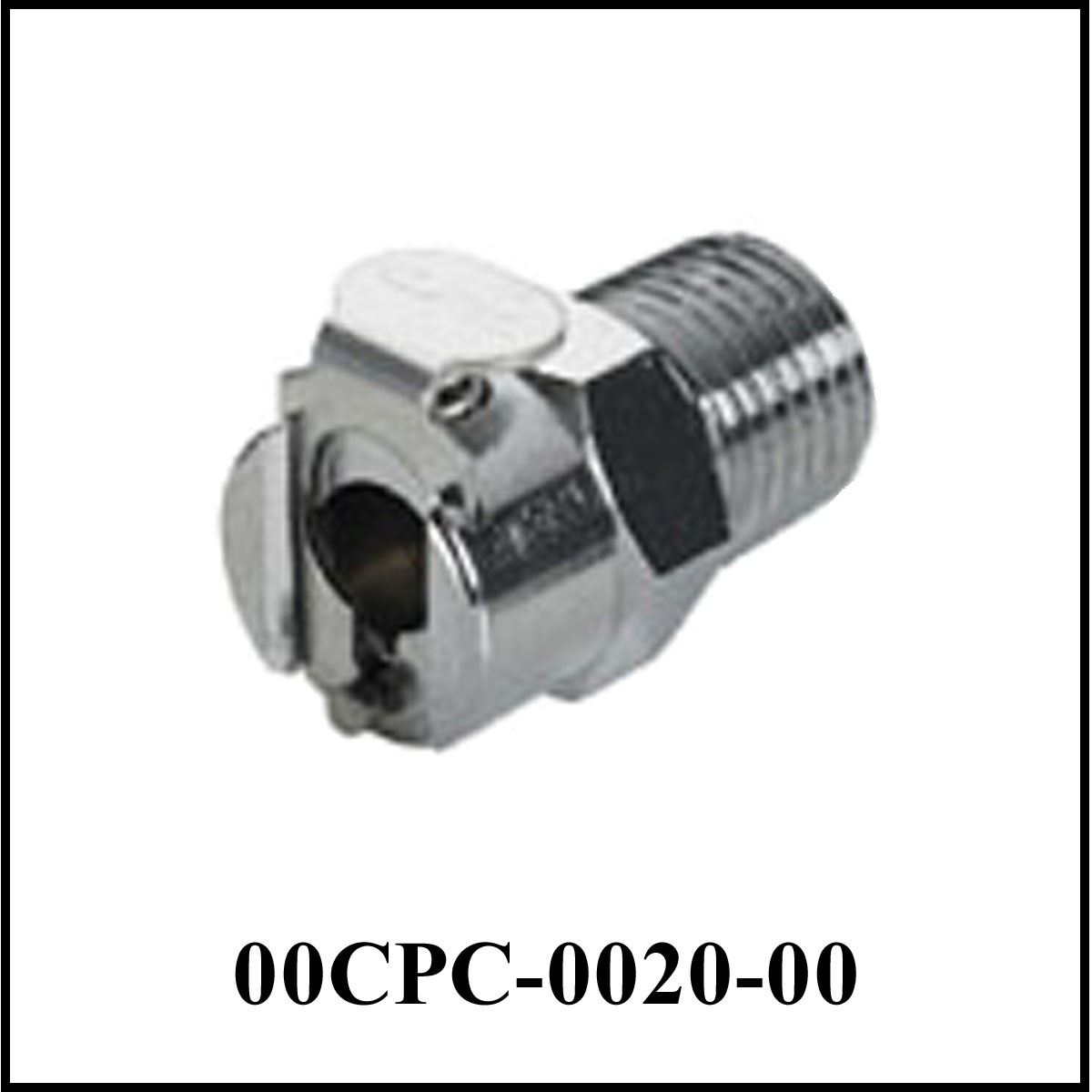 HFCD10812 High-Flow Quick-Disconnect Colder M 1/2” NPT Valved PP Body CPC