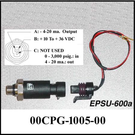 Kit, Pressure Transducer, 0-3k psi w/Connector - Image 2