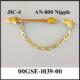 Transfill Adapter, JIC-4 to AN-800 Nipple