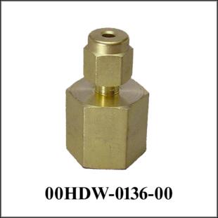 Tube Fitting 1/4 NPT-F to 1/8 Compression, Brass