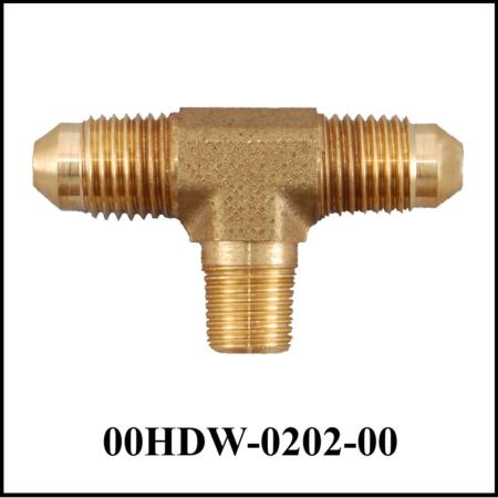 threaded brass tee joint connector