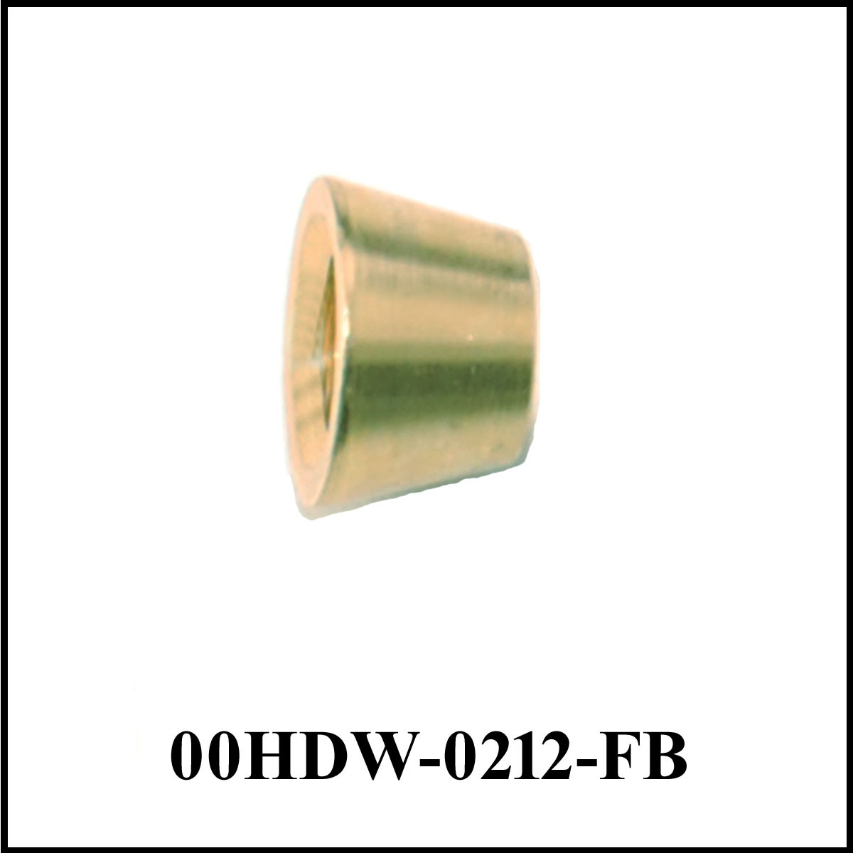 Ferrule Front, 1/8 Compression, Brass - MHOxygen