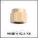 Ferrule Nut, 3/16, Compression, Brass