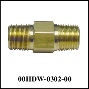 Union 1/8 NPT-M to 1/8 NPT-M, Brass