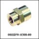 Union Reducing 1/4 NPT-F to 1/8 NPT-F, Brass