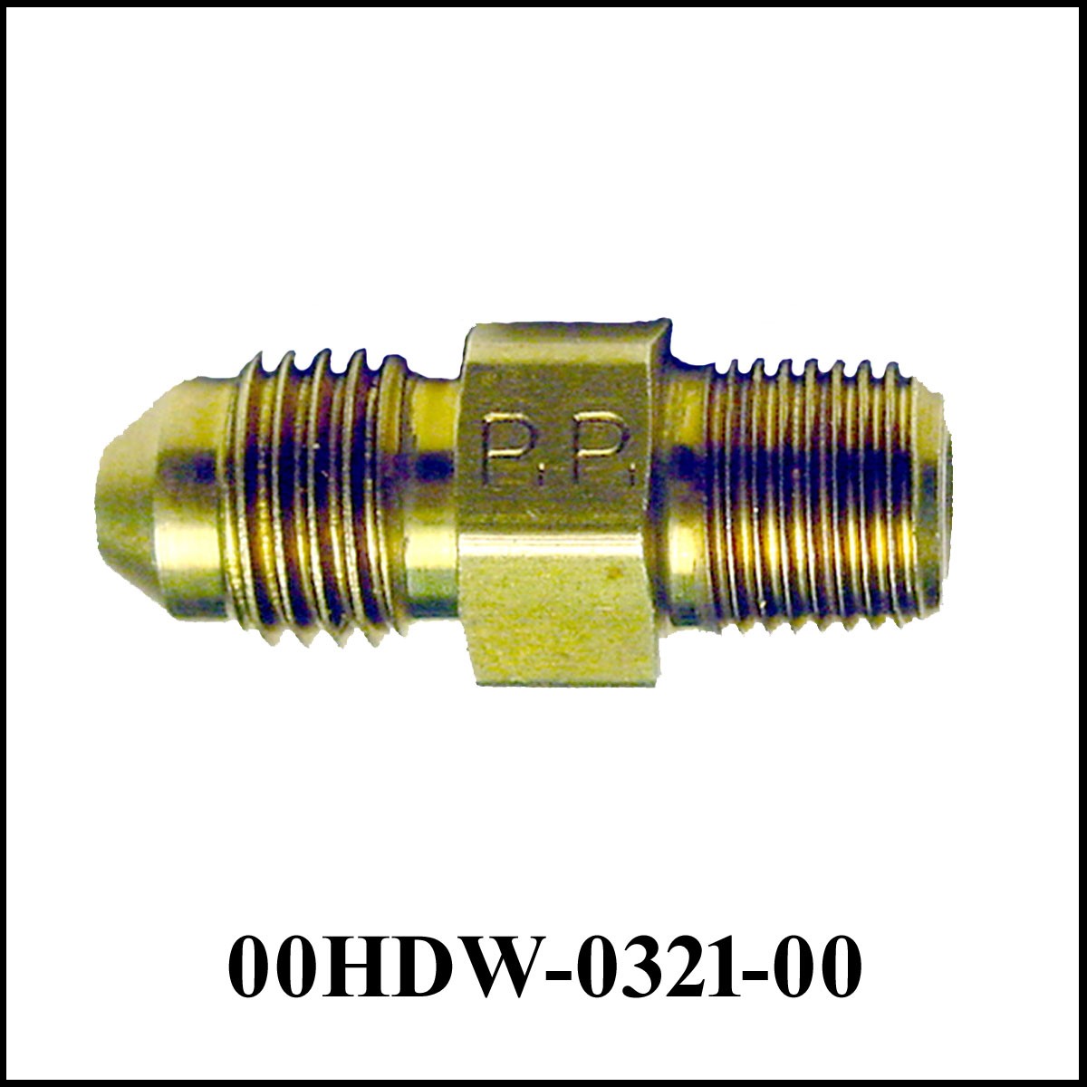 JIC-4 (M) to 1/8 NPT-M, Union Brass - MHOxygen