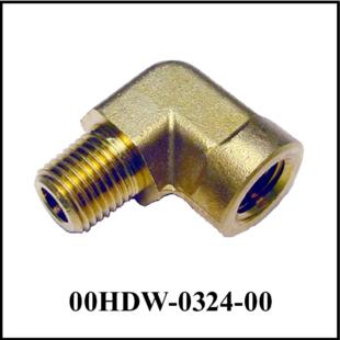 Elbow 1/4 NPT-M to F, Brass