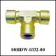 Union Tee 1/4 NPT-F, Brass