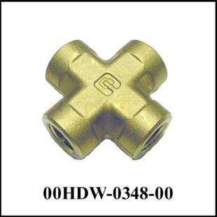 Cross 1/4 NPT-F, Brass