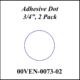 Adhesive Dot, 3/4 in. (2 pack)