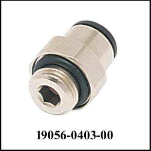 Fitting, One-Touch 4mm x 1/8 BSPP, 180º, One-Touch