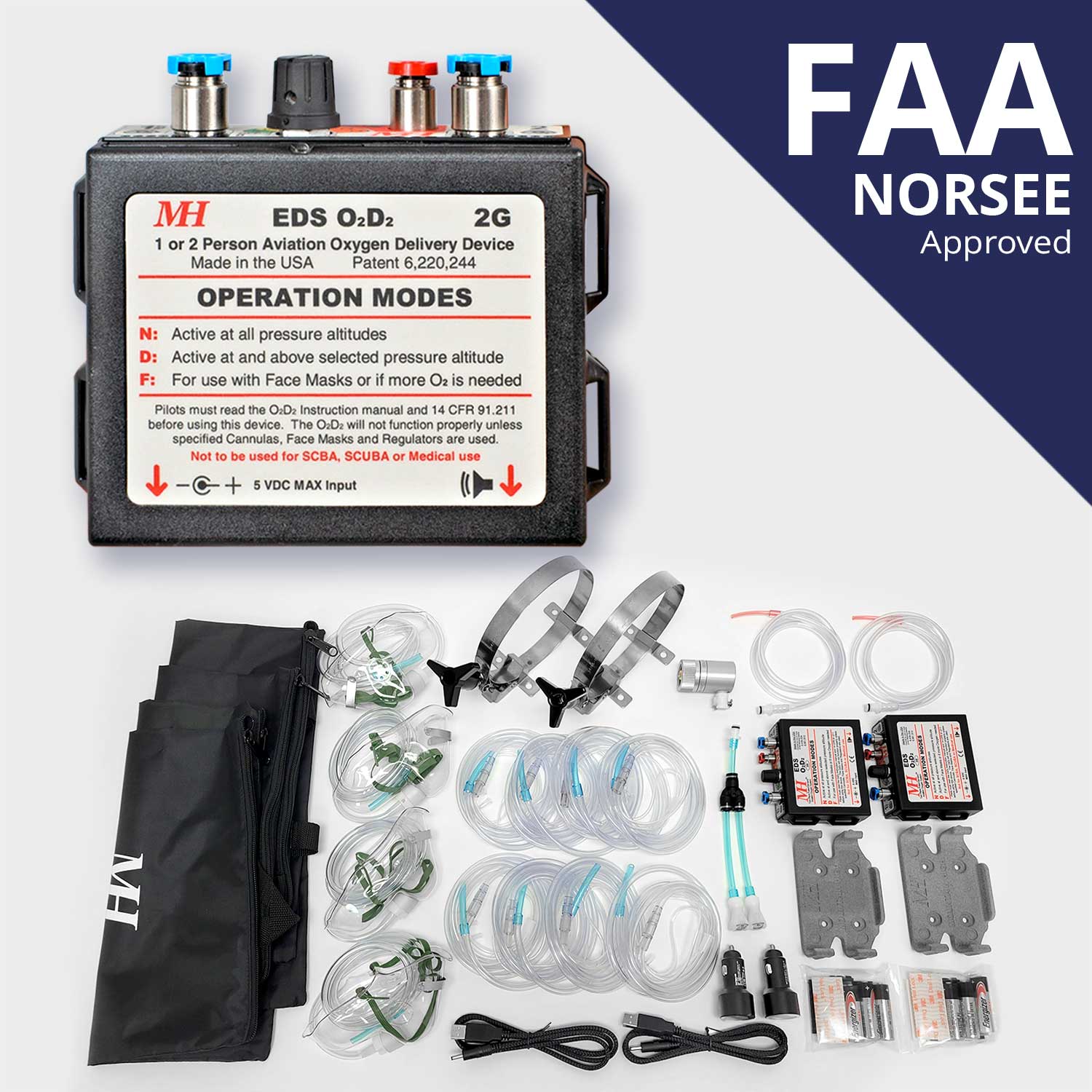 00EDS-305x EDS Oxygen System (FAA NORSEE Approved) EDS-305X Semi-Built-In System (FAA-NORSEE Approved)