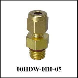 SAE-4-M to 3/16 Compression with Filter, Brass