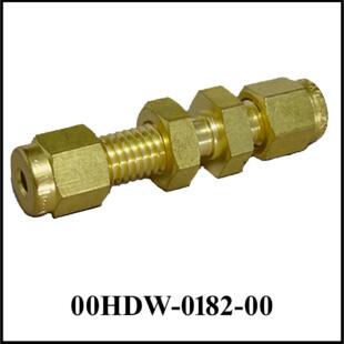 Tube Union 1/8 to 1/8 BH, Brass