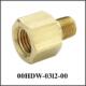 Adapter 1/4 NPT-F to 1/8 NPT-M, Brass