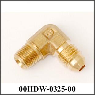 JIC-4 (M) to 1/8 NPT-M Elbow, Brass