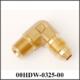 JIC-4 (M) to 1/8 NPT-M Elbow, Brass