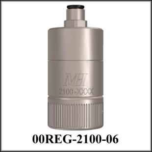 Reg 2G Axial CGA-540 x 6mm Tube (EOS) with Gauge Port