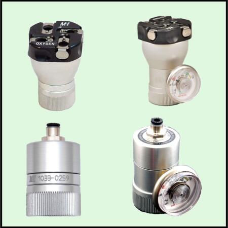 Various Refurbished CGA-540 and DIN Pressure Regulators