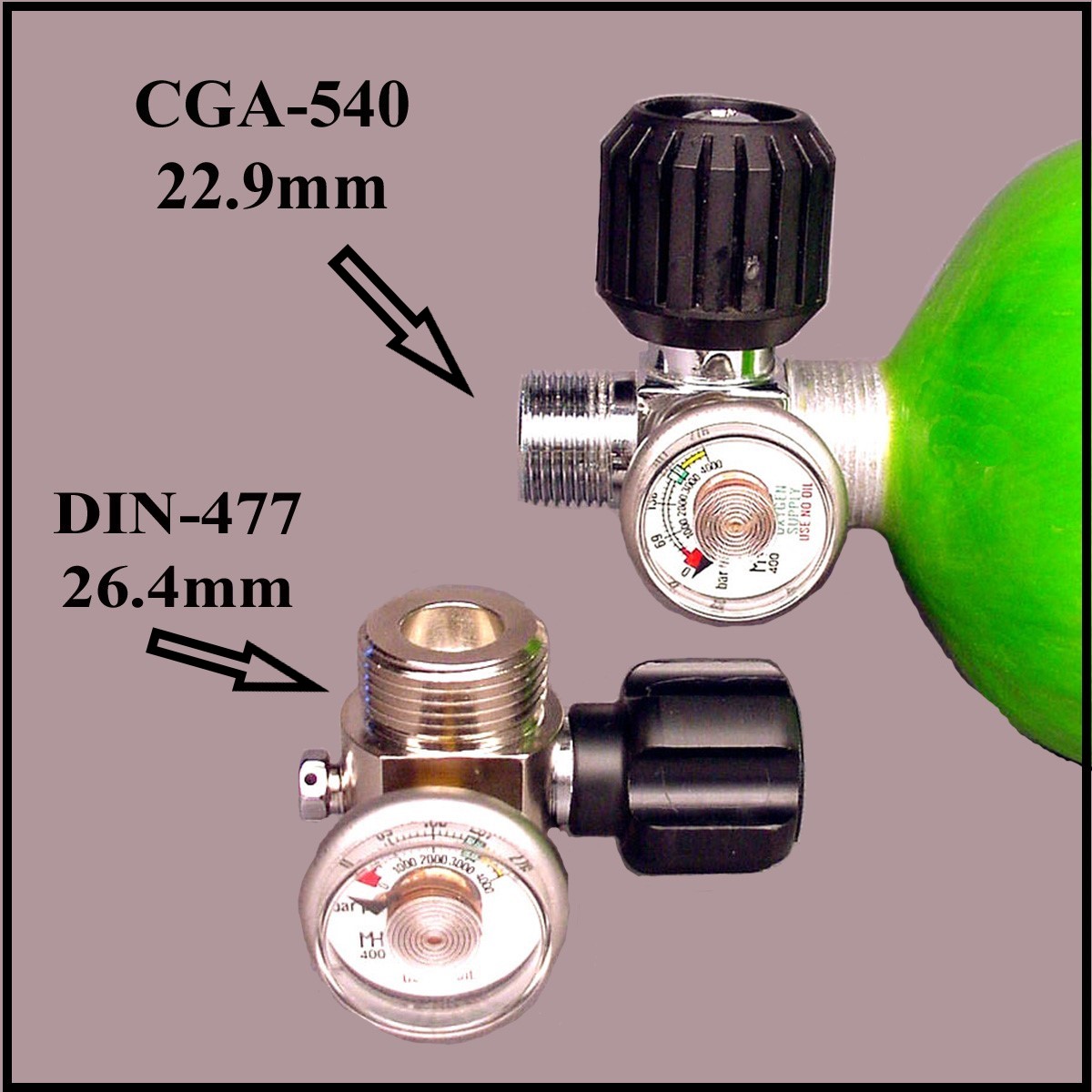 Cga Valve Chart